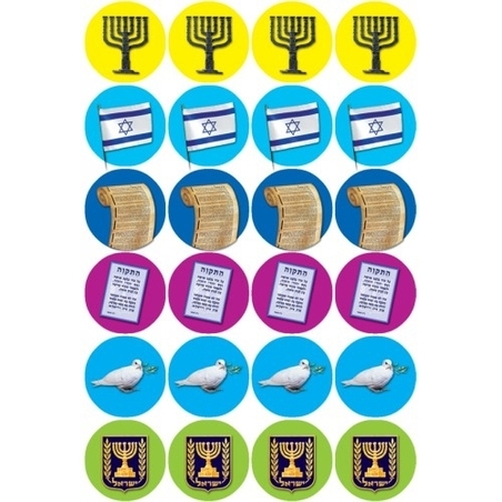 מדבקות סמלי עצמאות 22  ס