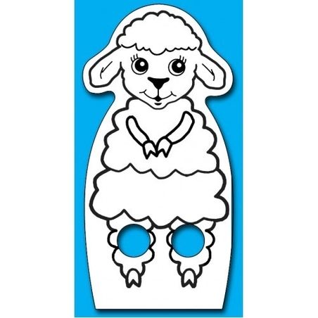 חיות על אצבעות - כבשה