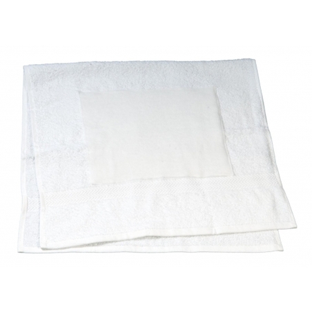 מגבת 100% כותנה עם פס פוליאסטר 90*50 ס