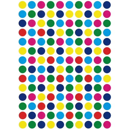 מדבקות עגולות מעורב צבעים