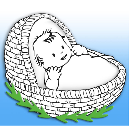 יצירה משה בתיבה עם עלי סול 1/36