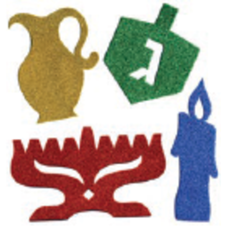 גזירות סול נוצץ סמלי חנוכה גדול 1/48