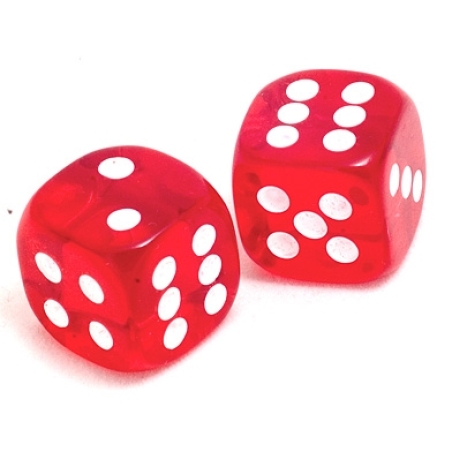 קוביית משחק צבעונית שקופה 16 מ