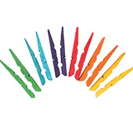 אטבים מפורקים צבעוני, 100 גר', 50 יח' SK