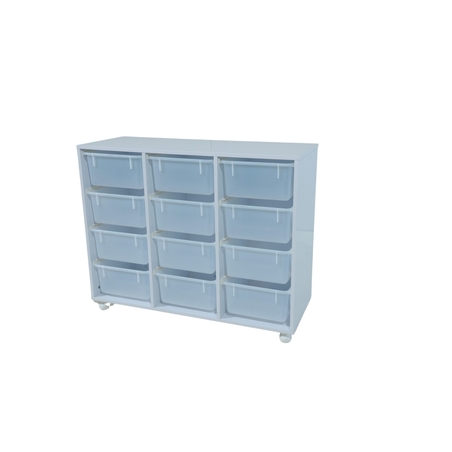 ארון 12 מכלים שקופים רגל תפוח