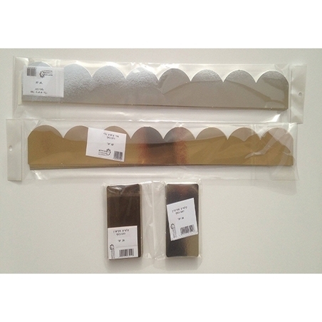 פסי קישוט גלי זהב מטאלי 1/18 RR