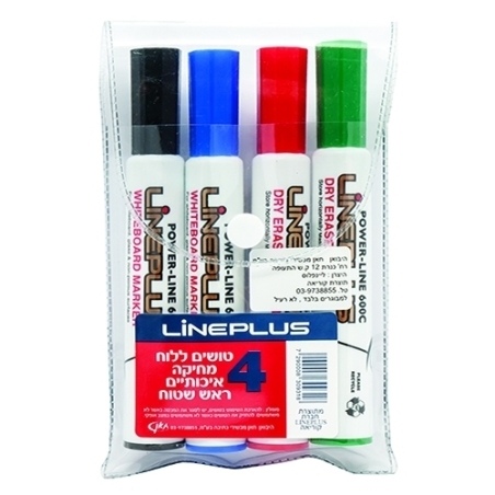 טוש ללוח מחיק 1/4 ליין פלוס CHA