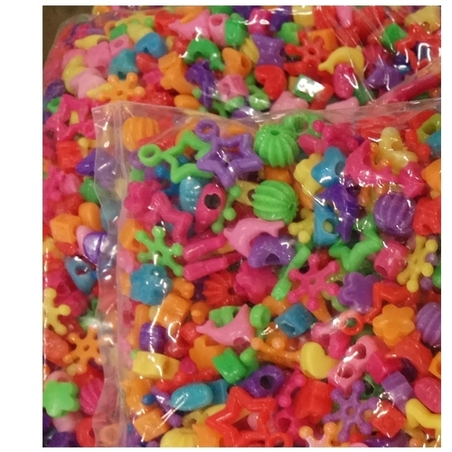 חרוזי השחלה צבעוניים בצורות שונות 450 ג'