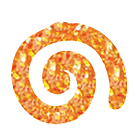 צבע טריפ אקריליק נוצץ כתום ספרקלס SK