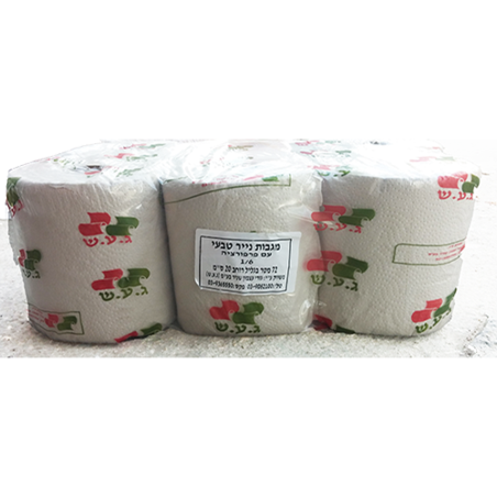 נייר מגבת 72 מ' עם פרופורציה 1/6 לבן