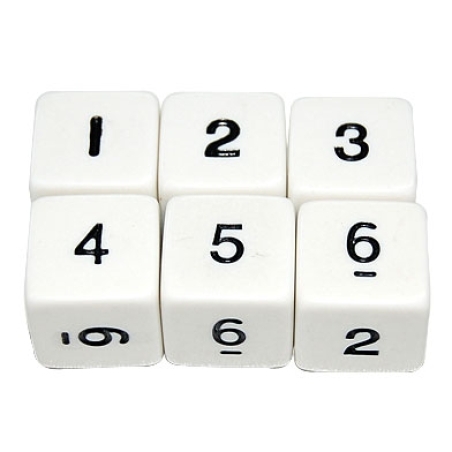 קובית משחק ספרות 1-6 16 מ