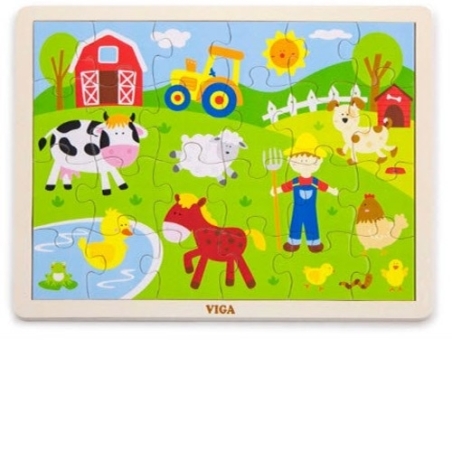 פאזל עץ חווה 24 חלקים  PIT