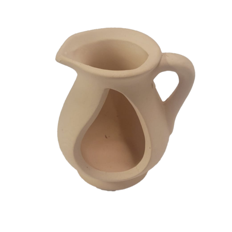 כד חנוכה מחרס פתוח לנר