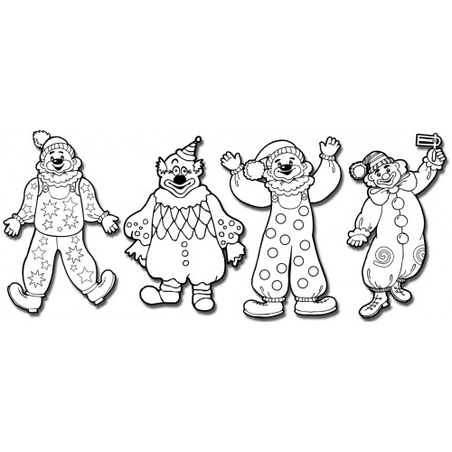 ליצנים לצביעה וקישוט 36 יח` GL