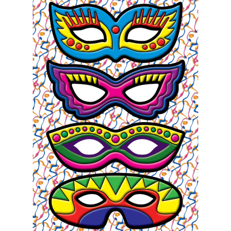 מסכות עיניים צבעוניות 1/36