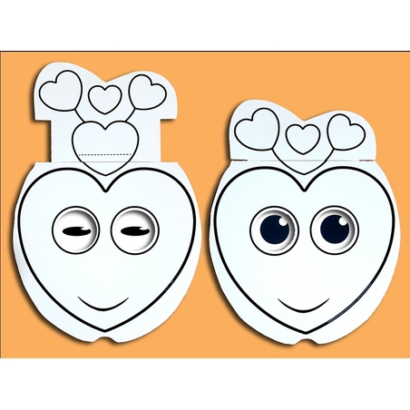 יצירה לב מחייך נשלף 1/36