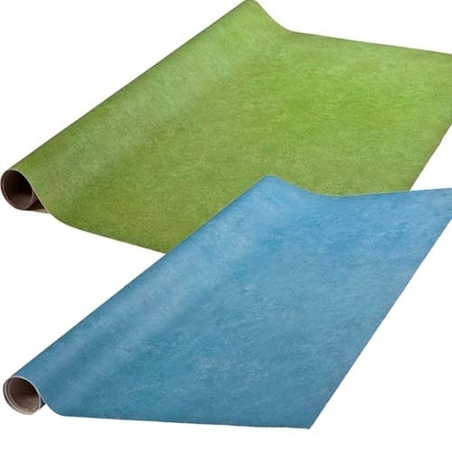 שטיח פי וי סי PVC  ירוק / תכלת דגמים / צבעים משתנים