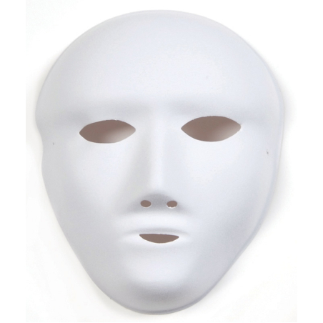 מסכה לבנה קטיפה 1/20