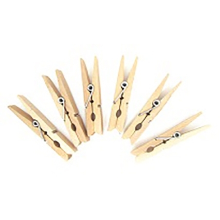 אטבים עץ מלא טבעי, 24 יח' SK