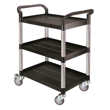 עגלת אוכל אלומיניום +3 מדפים PP NG