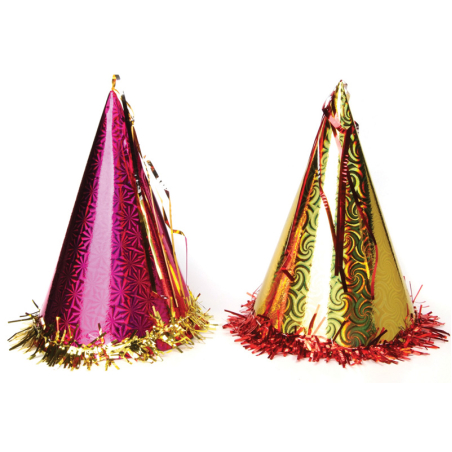 כובע ליצן הולוגרמי גדול