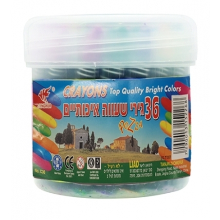 צבעי שעווה בכוס 1/36