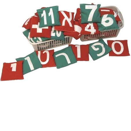 סט תחושה אותיות ומספרים   (כריות)