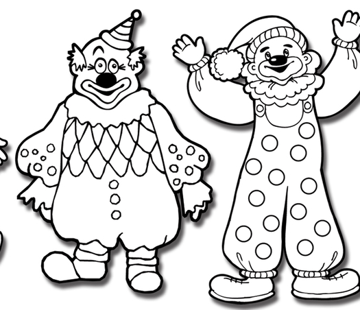 ליצנים לצביעה וקישוט 1/36