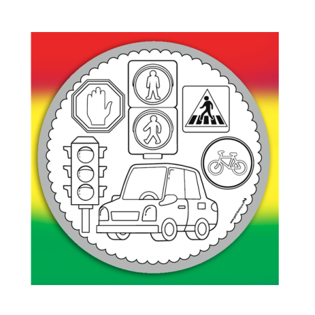 מנדלה לצביעה זהירות בדרכים