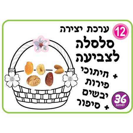 ערכת יצירה סלסלה + פירות יבשים 1/36