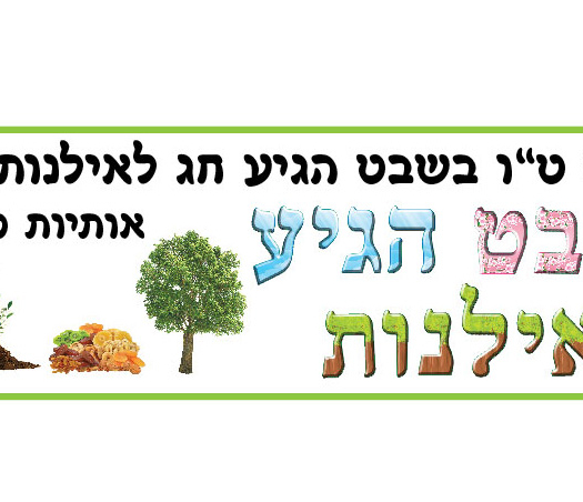ערכת קישוט טו בשבט הגיע חג לאילנות