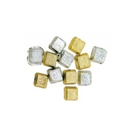 אבני פסיפס - זהב וכסף 1 ק