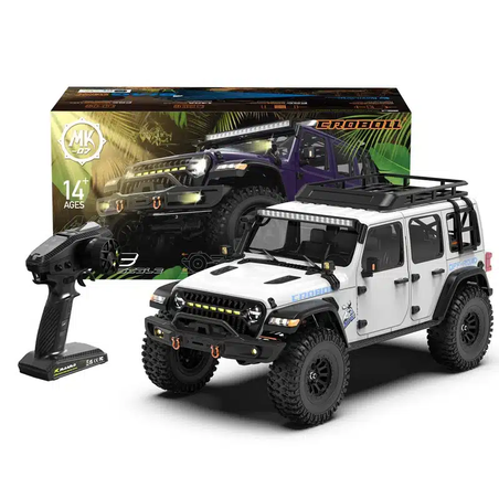 מכונית זחלן סלעים – Rlaarlo MK-07 V2 Crawler Brusheless 4WD 1/7 צבע לבן