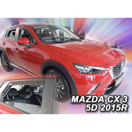 מגני רוח בהשחלה HEKO למאזדה CX-3 משנת 2015+