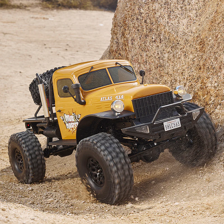 מכונית זחלן סלעים – ROCHOBBY 1:10 Atlas 4×4 Off-Road Truck 2S צהוב