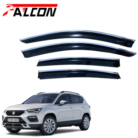 מגני רוח הדבקה falcon כולל פס ניקל מקורי לסיאט אטקה 2016+