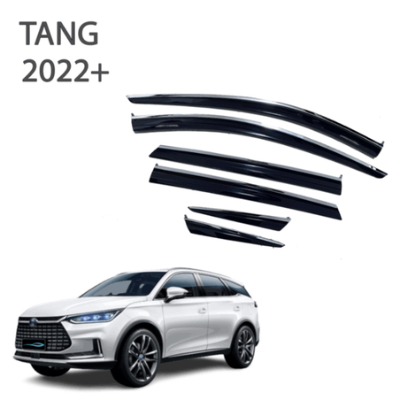 מגני רוח בהדבקה Falcon ל- BYD Tang משנת 2022 + עם פס ניקל סט 6 חלקים