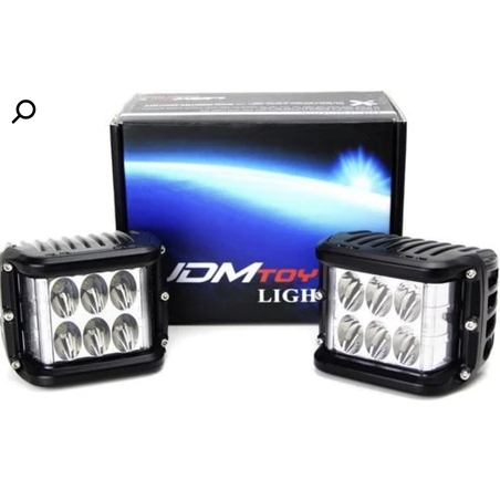 זוג פנסי לד כולל פליקרים צדדיים כולל תושבת