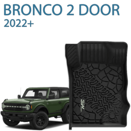 שטיחי 3W עבור פורד ברונקו 2 דל 2022 ומעלה