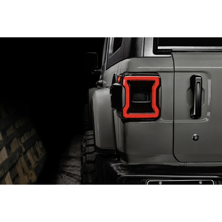 פנסי לד מושחרים אחוריים ל גלדיאטור jt JEEP  מעל 2019+