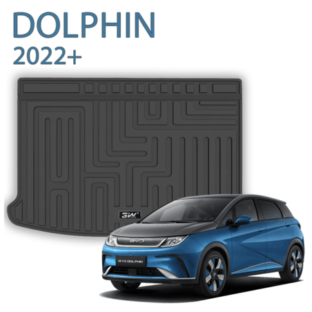 שטיח תא מטען מבית 3w תואם מקור ל BYD dolphin משנת 2022+