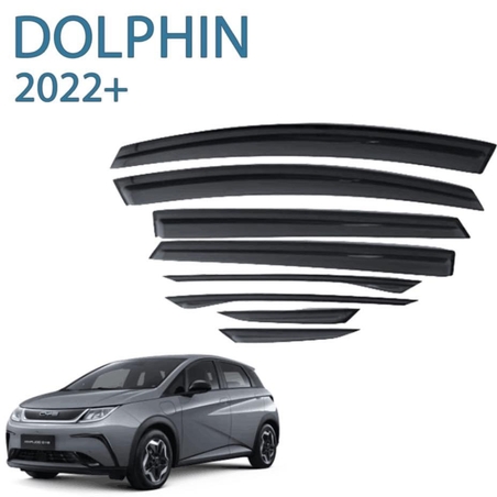 מגני רוח בהדבקה Falcon ל BYD Dolphin משנת 2022 + סט 8 חלקים