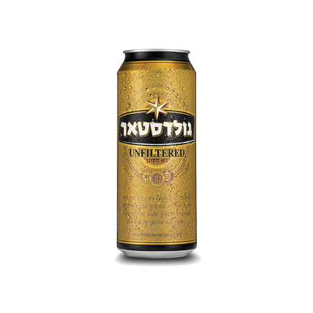 גולדסטאר לא מסוננת  פחית