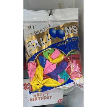 חבילת 100 בלונים צבעוניים