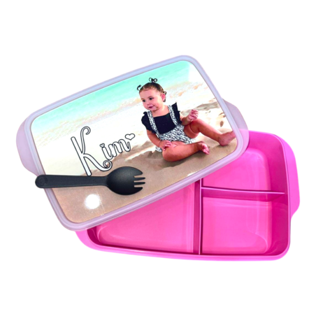 קופסת אוכל מחולקת עם הדפסה