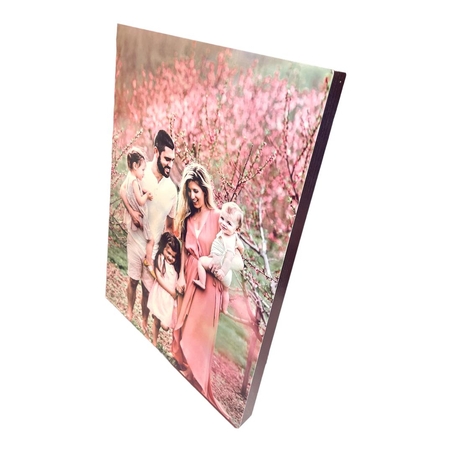 הדבקת תמונה על בלוק עץ דק בגודל 29X21 ס