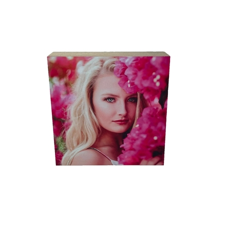 בלוק עץ עם הדפסה אישית 10X10