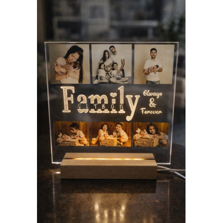 מנורת לילה עם הדפסה