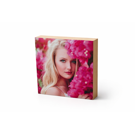 בלוק עץ עם הדפסה אישית 10X10