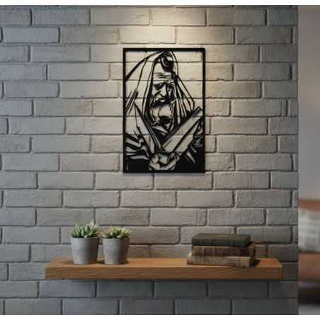 תמונת אקריל מלבנית הרב קנייבסקי